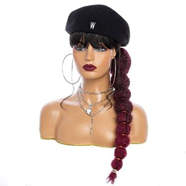 Imagem de Extensão de rabo de cavalo de 45,7 cm Tbug Kinky Afro Bubble para mulheres negras rabo de cavalo longo com cordão natural preto clipe em rabos de cavalo para crianças estilo protetor de peça de cabelo