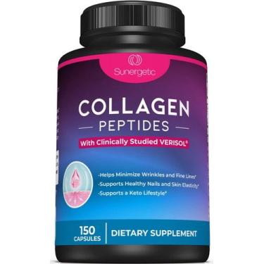 Imagem de Cápsulas de peptídeos de colágeno Sunergetic Premium 2500mg 150ct