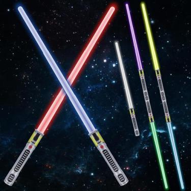 Imagem de Light Sabre KEGOZ, 7 cores que mudam com som FX para crianças (pacote 