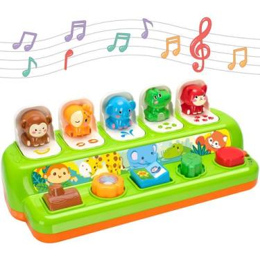 Imagem de Pop Up Toy Duchong para crianças de 1 ano e 12 a 18 meses com música
