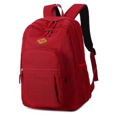 Imagem de Mochila Abshoo Girls resistente à água de poliéster vermelha