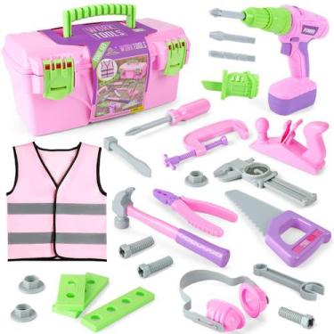 Imagem de Conjunto de ferramentas de brinquedo EP EXERCISE N PLAY Pink com furad