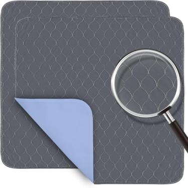 Imagem de iEarve Protetores De Cama Para Incontinência [Pacote Com 4] 18" X Laváveis - Absorventes Reutilizáveis Xixi Na Crianças, Adultos, Idosos E Animais Estimação Protetor Impermeável Sofá, Chão,