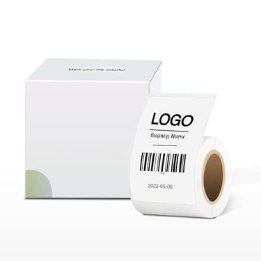 Imagem de BUTIYOU Etiquetas térmicas, adesivos de etiquetas para impressora de etiquetas térmicas, etiquetas para caixas de armazenamento, endereços, etiquetas de plantas e pequenas empresas, preto sobre branco