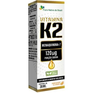 Imagem de Vitamina K2 em gotas (Menaquinona-7) 120mcg 20ml - Flora Nativa, Laran