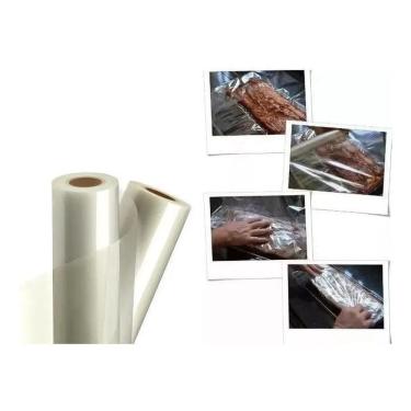 Imagem de 2X Bobina Papel Celofane Churrasco Poliester 45Cm X 65 Metro