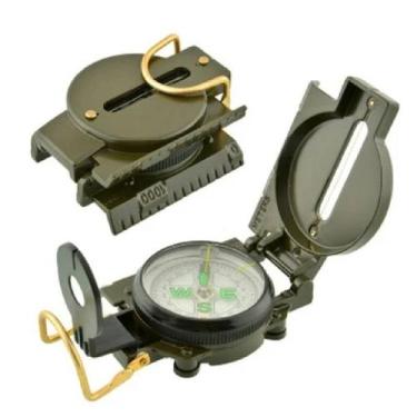 Imagem de Bússola Profissional Com Lupa Camping Estilo Militar Caça - NORVIX