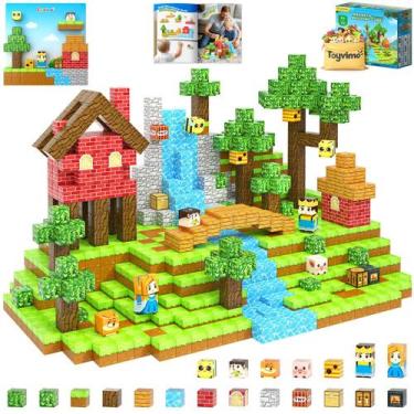 Imagem de Blocos de construção magnéticos Toyvimo 100PCS para crianças de 3 anos