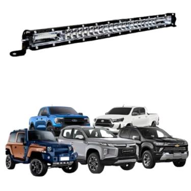 Imagem de Barra Led 20 Pol 186w Dual Color Com Strobo Lente 7d Cree