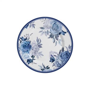 Imagem de Pratos Sobremesa Alleanza Cerâmica Branca 21 cm - Jogo 6