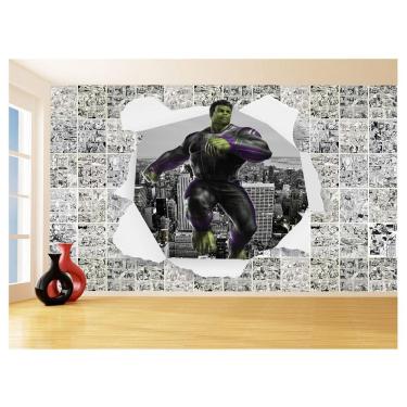 Imagem de Papel De Parede 3D Heróis Página Quadrinhos Hq 3,5M Nhma233