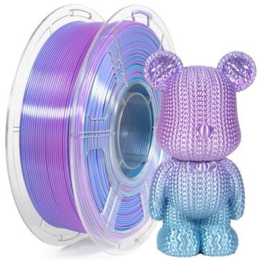Imagem de Filamento de impressora 3D IEMAI Silk PLA 1,75 mm de duas cores 1 kg
