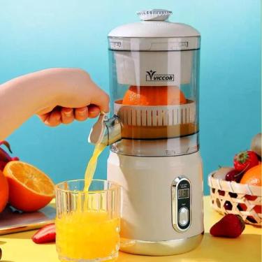 Imagem de Espremedor de Laranja Elétrico Portátil 600ml Recarregável USB-C Autom