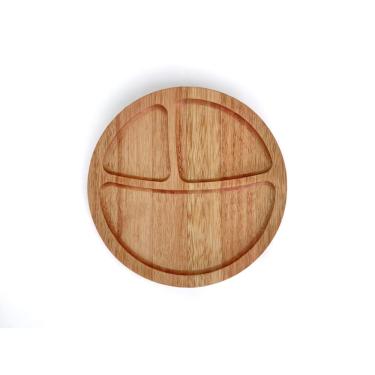 Imagem de Tábua Petisqueira Queijos Frios Redonda Madeira 25 Cm