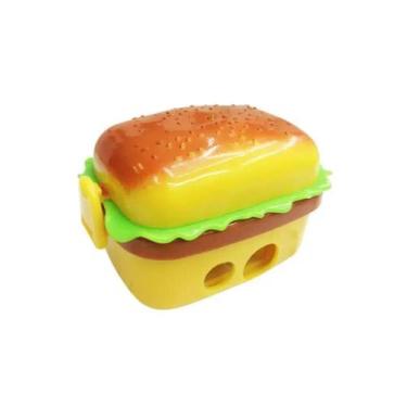 Imagem de Apontador duplo hamburguer com 2 borrachas decoradas buendia eva980, 3