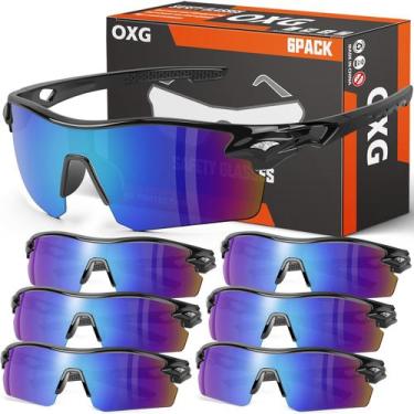 Imagem de Óculos de segurança, lentes envolventes resistentes a arranhões OXG