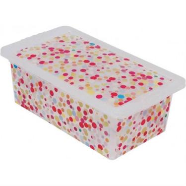 Imagem de Caixa Organizadora 5,5 Litros Bolinha - Or16l-03 - São Bernardo Caixa Org. Container 5,5l Bolinha Or16l-03