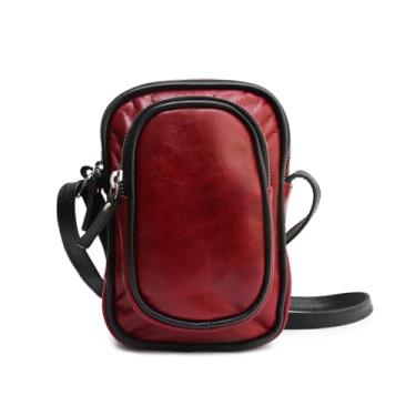 Imagem de Shoulder Bag Unissex em Couro Legítimo Manu (Vermelho)