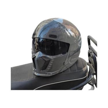 Imagem de Capacete De Motocicleta Retro Unissex Com Design Scorpion Compatível C