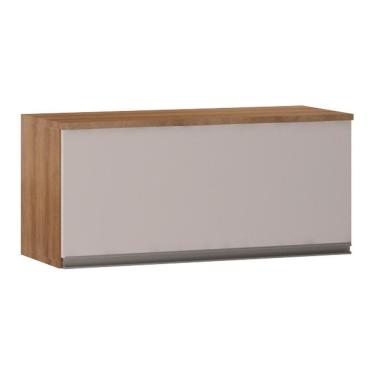 Imagem de Armário Aéreo 70cm 1 Porta Basculante Diana Avelã C/Fumê