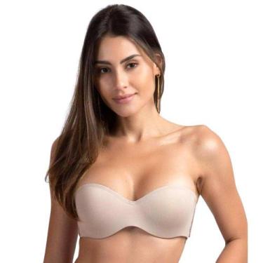 Imagem de Sutiã Bustiê Sem Alças Silicone Soft Compress Lucitex, CHOCOLATE, 44