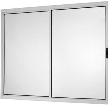 Imagem de Janela Correr 2 Folhas Móveis sem Grade Vidro Liso 120x100cm Ecosul Es