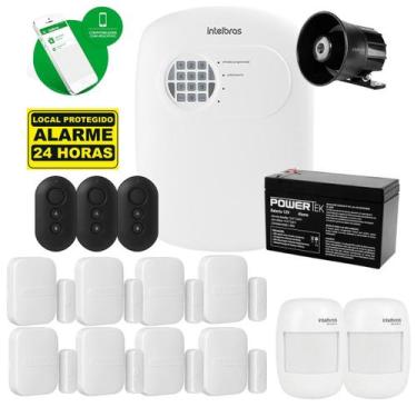 Imagem de Kit Alarme Intelbras Sensores Sf 8 Magnético 2 De Presença