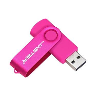 Imagem de Pen Drive USB 3.0 Colorido Rotativo 64GB 32GB Chaveiro Preto Azul Verm