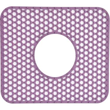 Imagem de HvOvMvE Protetores de pia de silicone para pia de cozinha - Tapete antiderrapante resistente ao calor, para casa de fazenda de aço inoxidável, protege e amortece sua pia (roxo, 1 peça)
