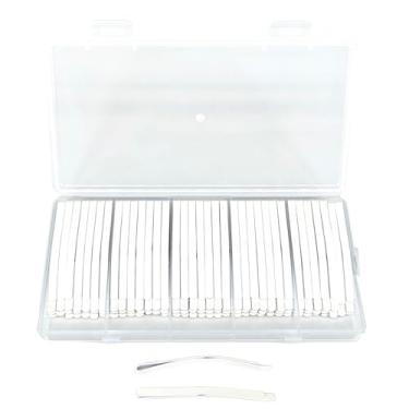 Imagem de Bobby, grampos curvos profissionais para cabelos grossos, garras de cabelo de metal, acessórios de estilo de fixação forte, ferramentas de penteado, 100 peças de caixas (branco)