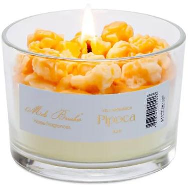 Imagem de Vela Aromática Perfumada Mels Brushes 100g Pipoca