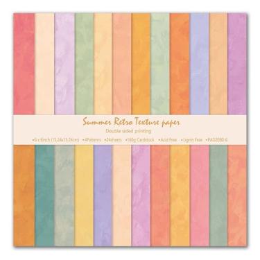 Imagem de XMBHHRM Papel de scrapbook com texturas florais vintage de 15 cm, decopodge decorativo, sem ácido, para fazer cartões, colagem, 24 folhas (D)