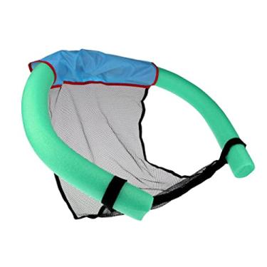 Imagem de Cadeira de macarrão de piscina, incrível bastão de flutuabilidade para brinquedo de natação, relaxamento na piscina/lago, malha + PEBD, rolamento máximo de 50 kg - verde, 6,5 x 150 cm