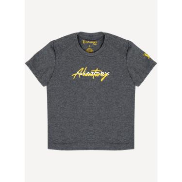 Imagem de Camiseta Infantil Aleatory Signed Cinza-Masculino