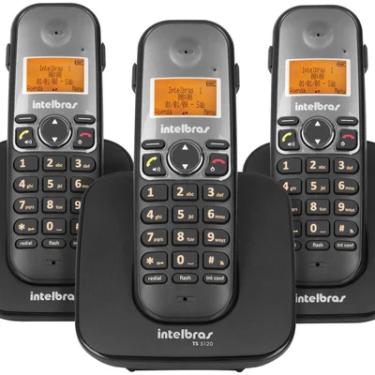 Imagem de Telefone Sem Fio Com 2 Ramais Adicionais Ts 5123 Intelbras