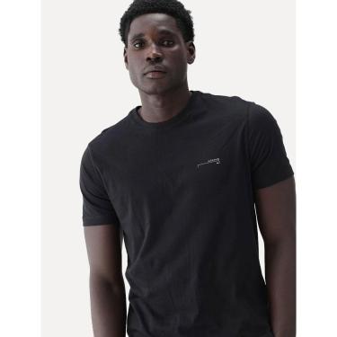 Imagem de Camiseta Aramis Masculina Estampa Assinatura Peito Preta-Masculino