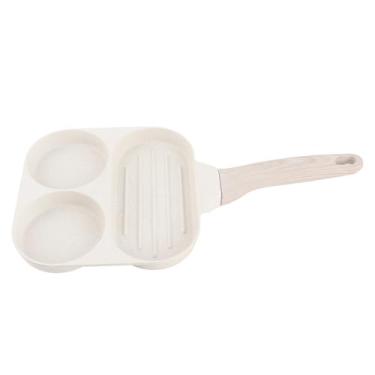 Imagem de Frigideira 3 em 1 para café da manhã, antiaderente, liga de alumínio, economia de trabalho, panqueca para ovo e bacon (Fogão a gás)