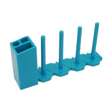 Imagem de CarpNettore Porta-carretéis para Máquinas de Costura – Caixa de Armazenamento Multifuncional Que Economiza Espaço, com Porta-linhas E Organizador de Carretéis, Azul