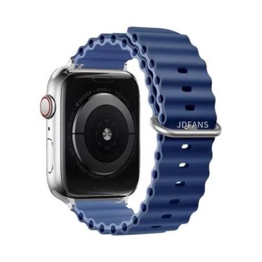 Imagem de Pulseira De Silicone Ocean Band Para Apple Watch Ultra Série 10 9 8 7 