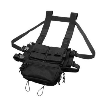 Imagem de Colete Tático Camuflado Multifuncional CS Molle Com Bolsos Para Treina