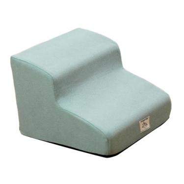 Imagem de IEUDNS Escada para cães e gatos, escada antiderrapante para cães e gatos, rampa compacta de 2 degraus para animais de estimação, para cama de carro sofá, Azul