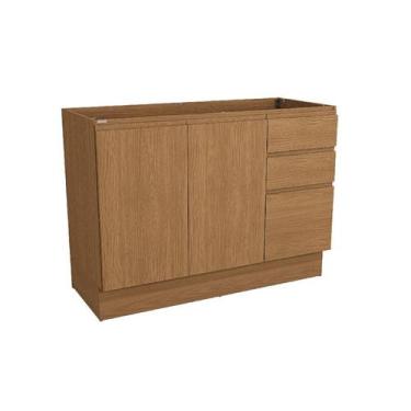 Imagem de Balcão de Pia Ciela 2 Portas e 3 Gavetas R626 Kappesberg Canela