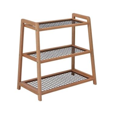 Imagem de Floreira Baixa Garden Tela Metal Natural-preto