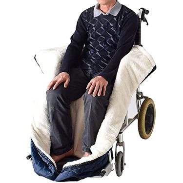 Imagem de Cobertor para cadeira de rodas à prova d'água capa aconchegante para cadeira de rodas, capa de cadeira de rodas para adultos capa aconchegante para cadeira de rodas capas quentes para pernas e parte