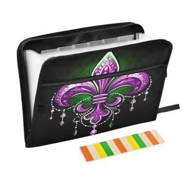 Imagem de Wassud Símbolo Acordeão Organizador de Arquivos Letra A4 Pasta de Arquivo de Papel Organizador de Documentos com Etiquetas Pasta de Arquivo Expansível 13 Bolsos