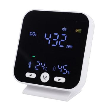 Imagem de Luocute Detector de CO2, Monitor de Qualidade do Ar 3 Em 1 Com Sensor NDIR para Umidade de Temperatura de CO2, Testador Portátil de Dióxido de Carbono Com Display LCD para Casa,