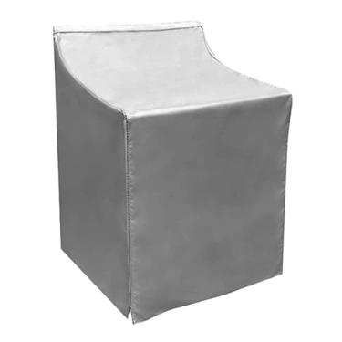 Imagem de Eujgoov Capa para Máquina de Lavar 210D Pano Oxford Revestido de Prata Protetor Solar à Prova d'água à Prova de Poeira Protetor Solar para Máquina de Lavar e Secar para Varanda para Uso Externo