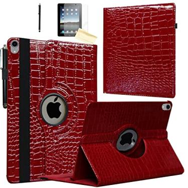 Imagem de JYtrend Capa para iPad 10ª geração 2022, 10,9 polegadas, suporte giratório, inteligente, capa magnética para despertar/hibernar automática para modelos A2696, A2757, A2777, MPQ93LL/A MPQ33LL/A MQ6M3LL/A MQ6W3LL/A (Crocodilo)
