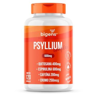 Imagem de Psyllium Complex Bigens, Fibras + Quitosana + Espirulina + Cafeína Anidra + Cromo, 120 Caps, Bigens