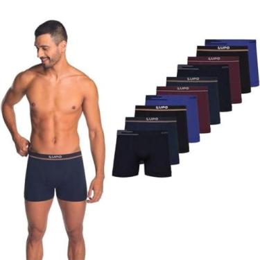 Imagem de Cueca Lupo Boxer Microfibra Sem Costura 436 C/10, Cores sortidas, M